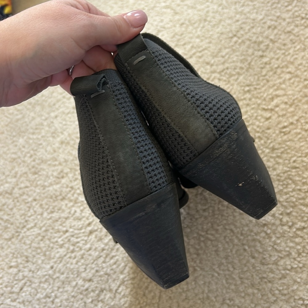Eileen Fisher Joss Knit Ankle Boot Graphite - Picture 9 of 10